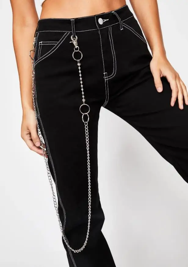 

Цепочка для брюк с двумя пуговицами, на талию