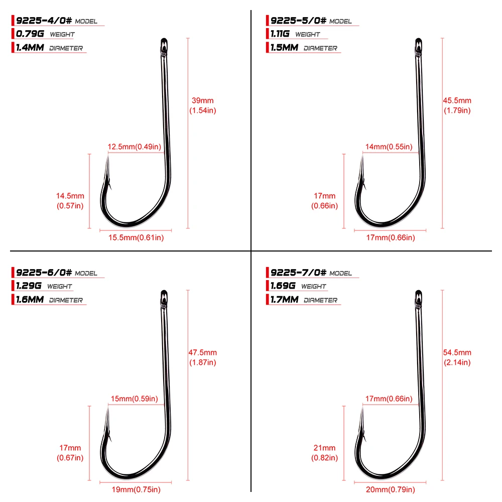 Рыболовный крючок PROBEROS 1 #-12 # брендовый однорыболовный Sunlure размера 9353-1/0-6/0
