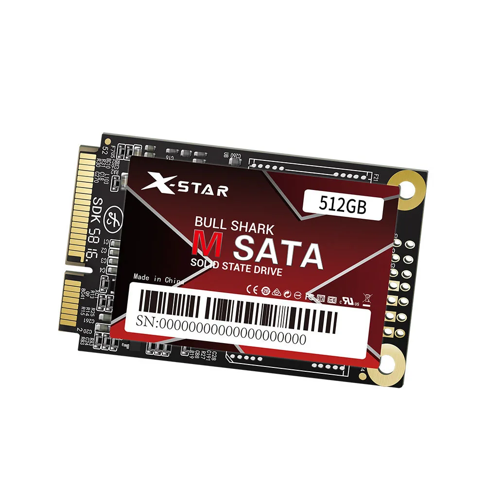 Х-звезда бычья Акула mSATA SSD 1.8in тонкий и легкий твердотельный накопитель