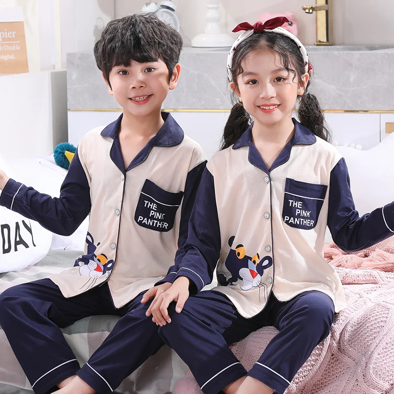 Пижамный комплект с длинным рукавом для маленьких девочек - Цена: 534.74