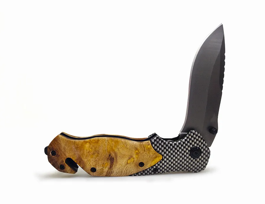 Складная деревянная ручка ножа тактические ножи выживания для кемпинга на