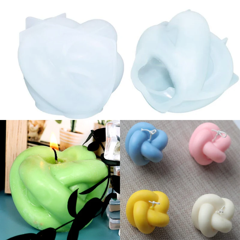 DIY Candles Mould wax mold Aromatherapy Plaster Candle 3D Silicone Mold Handmade Soy Cube Soap Molds | Дом и сад