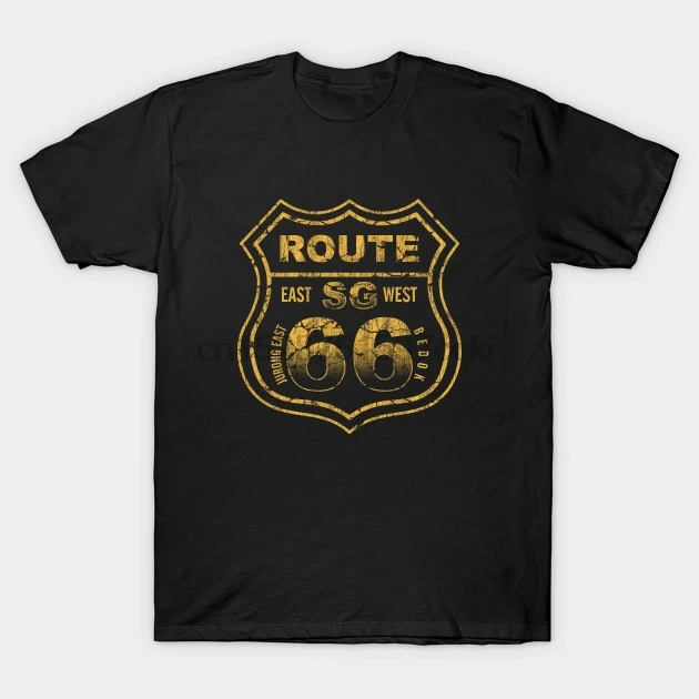 Мужская футболка Route 66 SG P142C Футболка с принтом футболки Топ|Мужские футболки| |