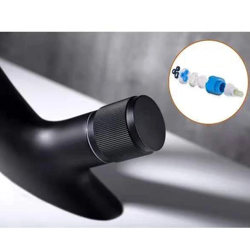 

Black Faucet Bathroom Sink Faucets Hot Cold Water Mixer Crane Deck Mounted Q0KA X6HD