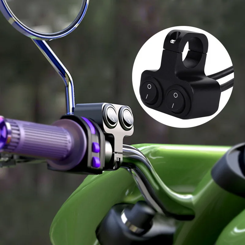 12 В мотоциклетный Двухкнопочный переключатель кнопка включения выключения ATV 7/8