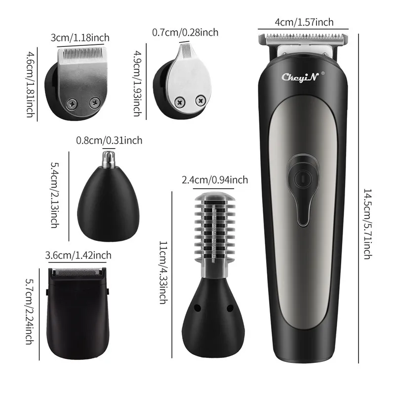

Multifunction Hair Trimmer Kit Professional Electric Hair Clipper USB Rechargeable Beard Trimmer Haircut Barber Men Grooming Kit