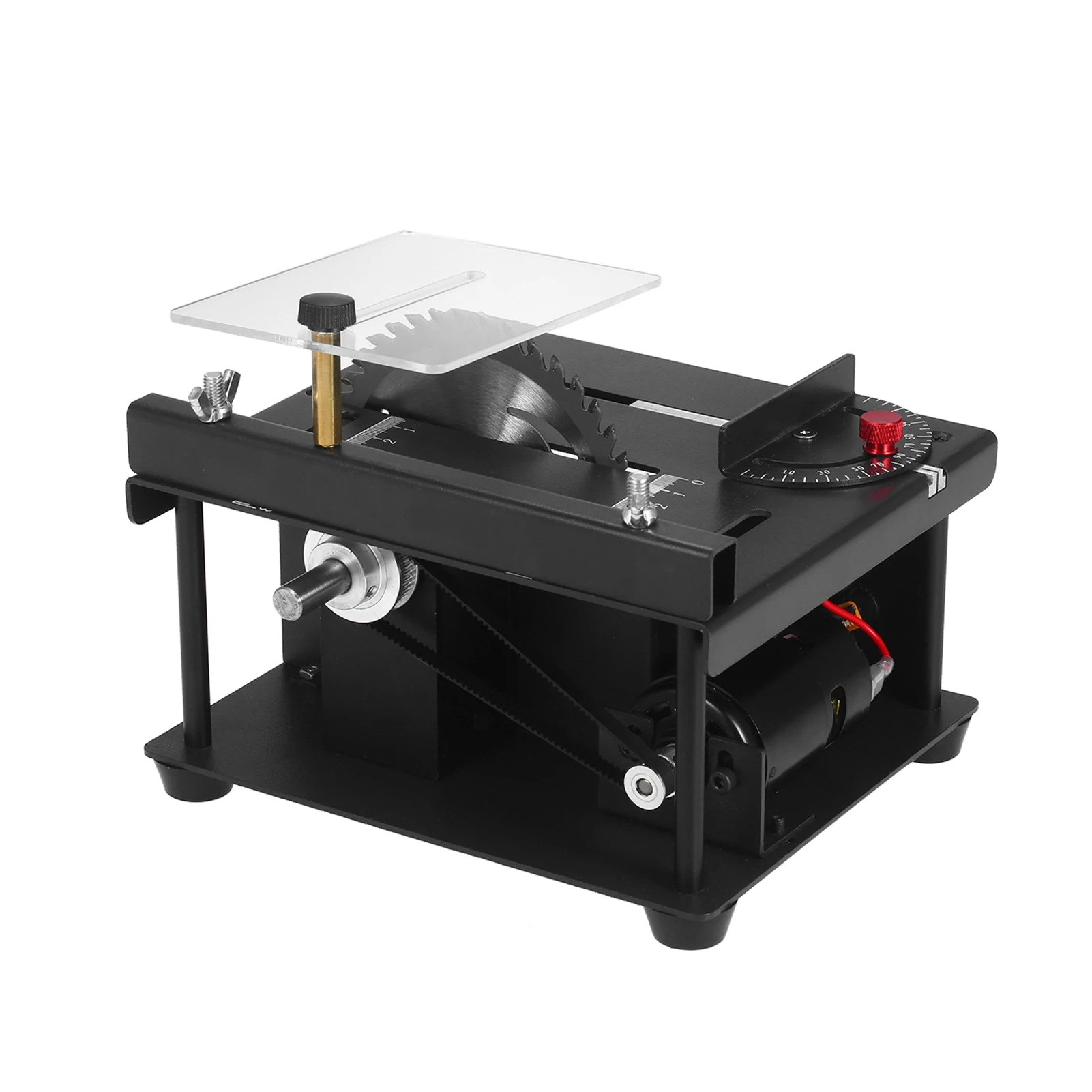 

110-240V Chainsaw Table Saw Mini Desktop Saw Cutter Electric Cutting Machine with Saw Blade Adjustable-Speed Angle Electric Tool