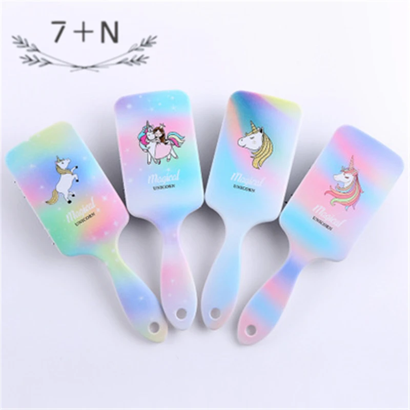 1 шт. Единорог макияж Расческа Щетка для волос инструмент укладки Складная