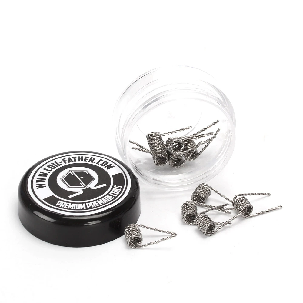 

10 шт., готовые катушки RDA, плоский витой провод, Клэптон, катушки для ульев, сплавленные Клэптон, смешанные скрученные нагревательные катушки...