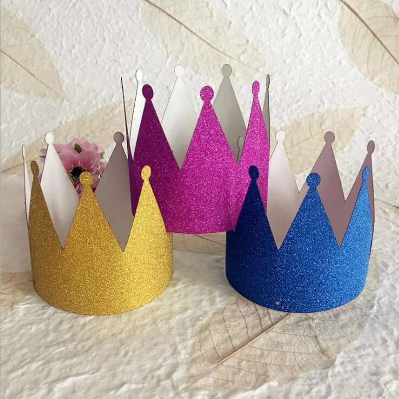 

Gold Powder Crown Headband Birthday Hats Caps Children Women Girls Wedding Headwear Party Decor Supplies Halloween
