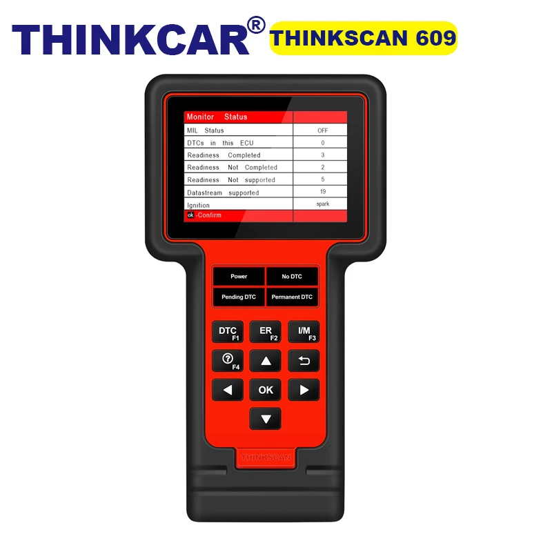 Thinkscan TS609 считыватель кодов двигателя ABS SRS AT имеет функции TPMS/EPB/Oil 8 PK x431 CRP129