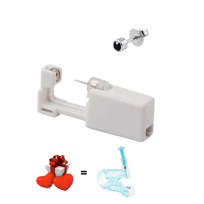 

2/5Pcs Disposable Sterile Ear Piercing Unit Safety Health Unit Tool NO Pain Ear Stud Asepsis Pierce Kit Ear Piercing Gun