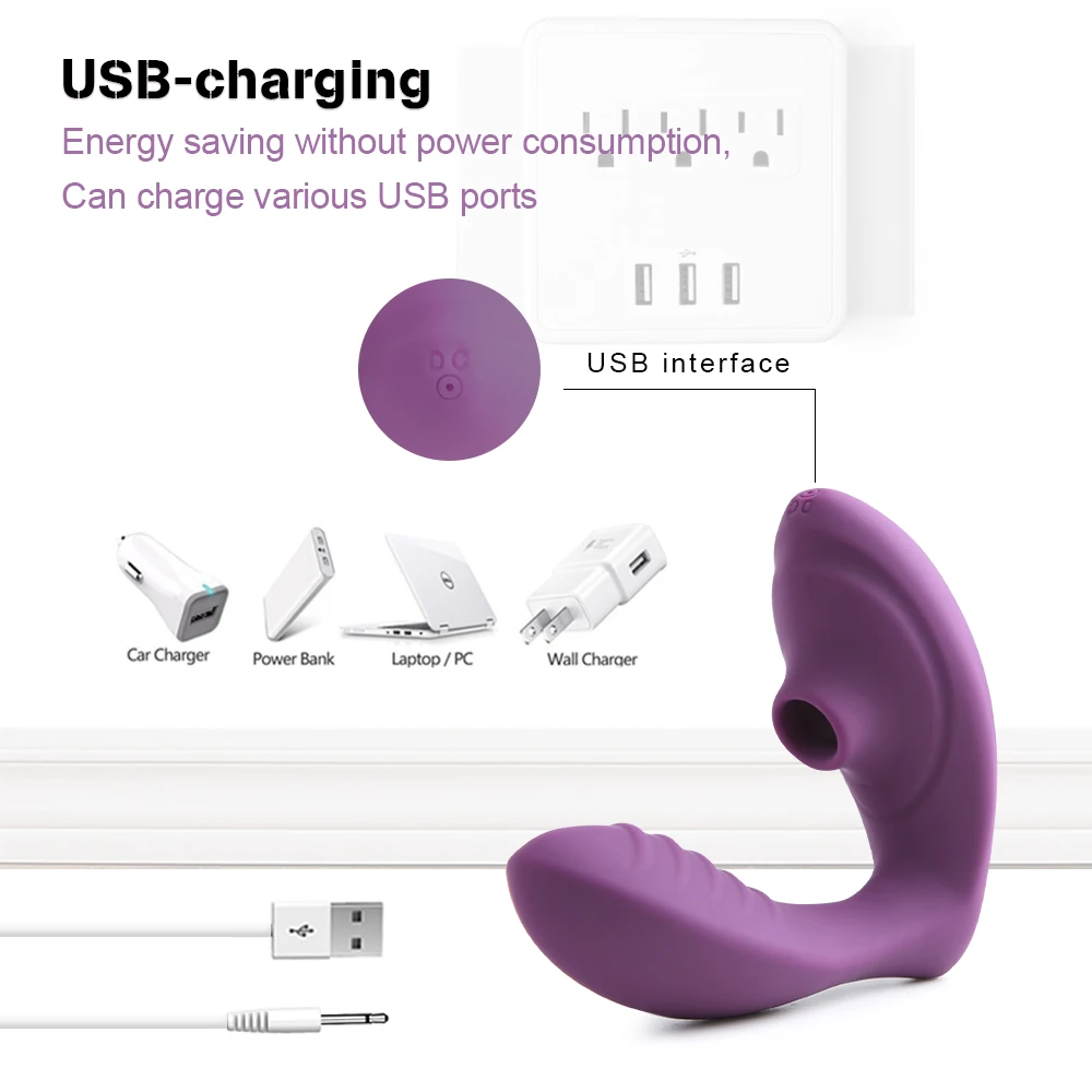 

10 Speed Sucking Invisible Wearable Vibrating Panties Wireless Remote Control Butterfly Massager Kegel Balls for Female