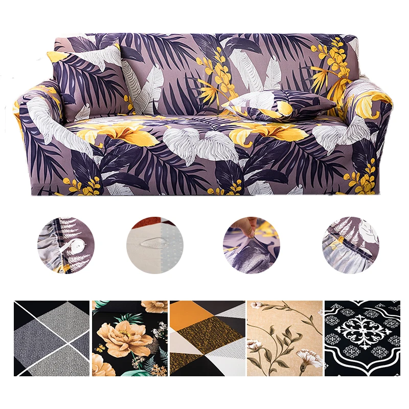 

Waterproof Protective Cover for Sofa Stretchable High Quality Spandex for Living Room Corner Universal Elastic Sectional Couches
