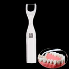 50 м ультра тонкий плоский провод многоразовый стоматологический держатель зубной нити жесткий пластиковый ящик межзубной очиститель с 50 м нитями для гигиены полости рта