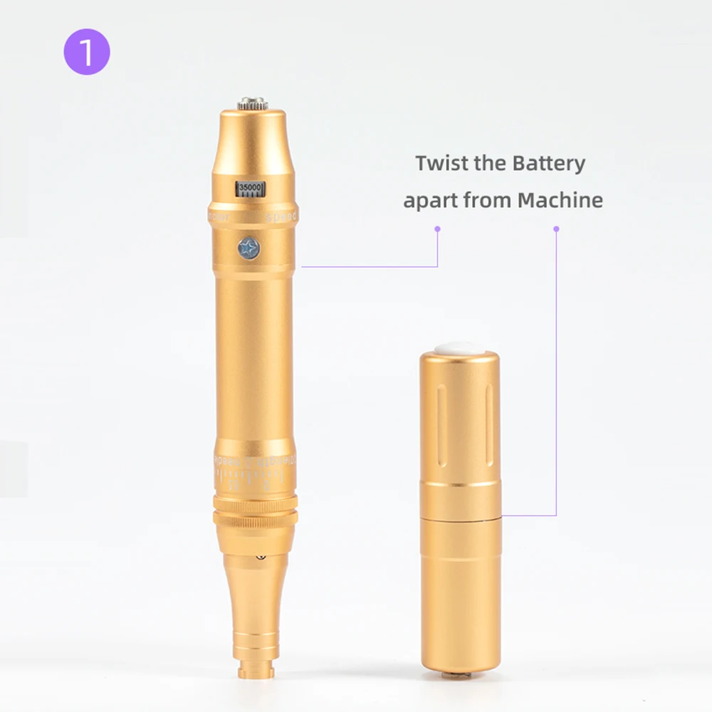 Профессиональная беспроводная тату машинка для перманентного макияжа бровей