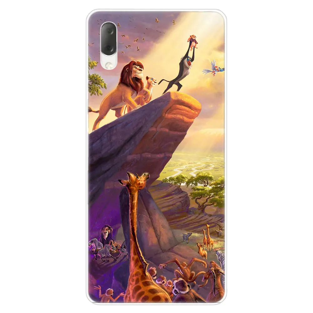 Король Лев жесткий чехол для Sony Xperia L1 L2 L3 X XA XA1 XA2 XA3 ультра 10 плюс E5 XZ XZ1 XZ2 компактный XZ3 XZ5 2 20 крышка