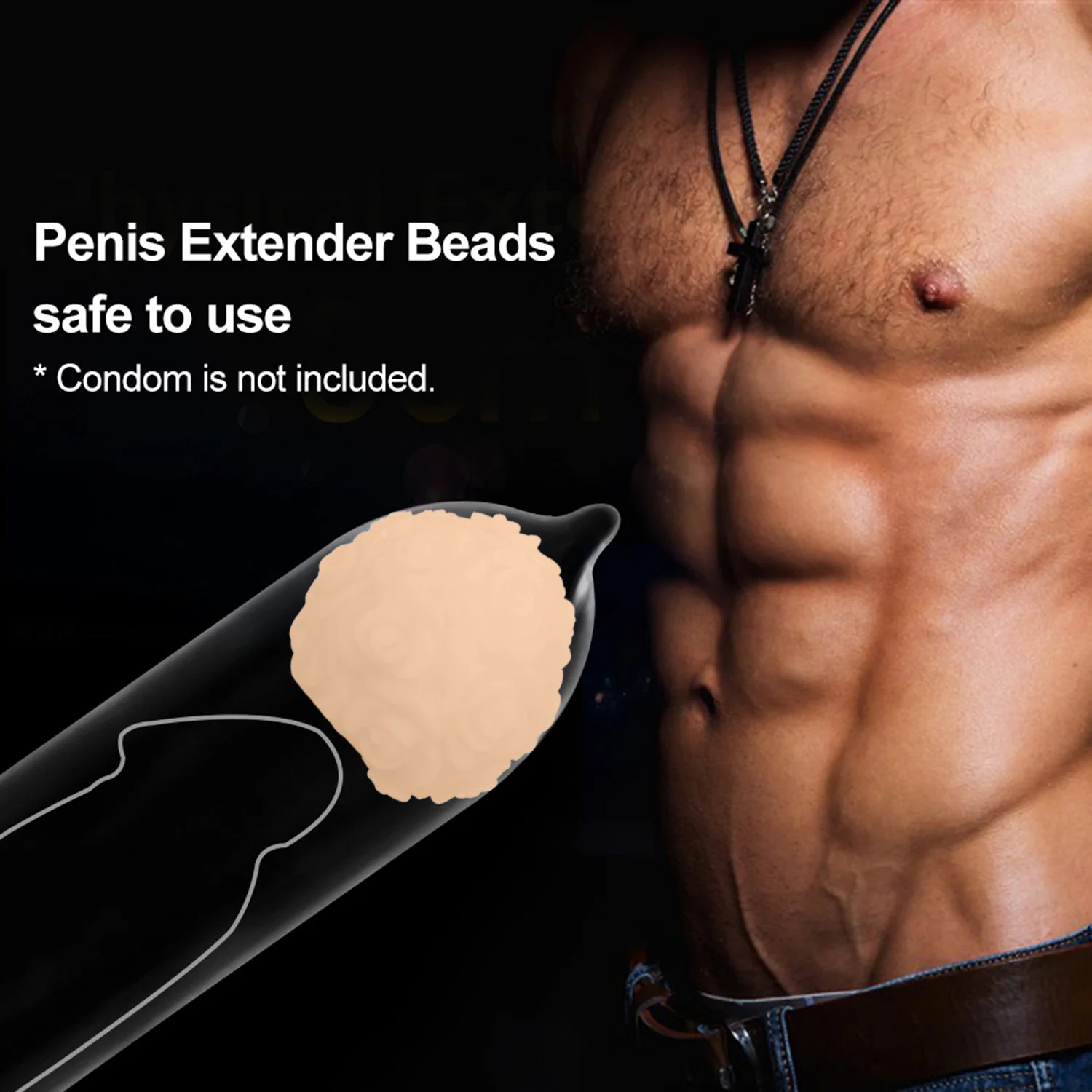 Увеличение пениса бусины для наращивания мягкий член выдвижения шариковый