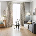 Затемняющие шторы для спальни, гостиной, мягкие, с принтом листьев, 1 шт.