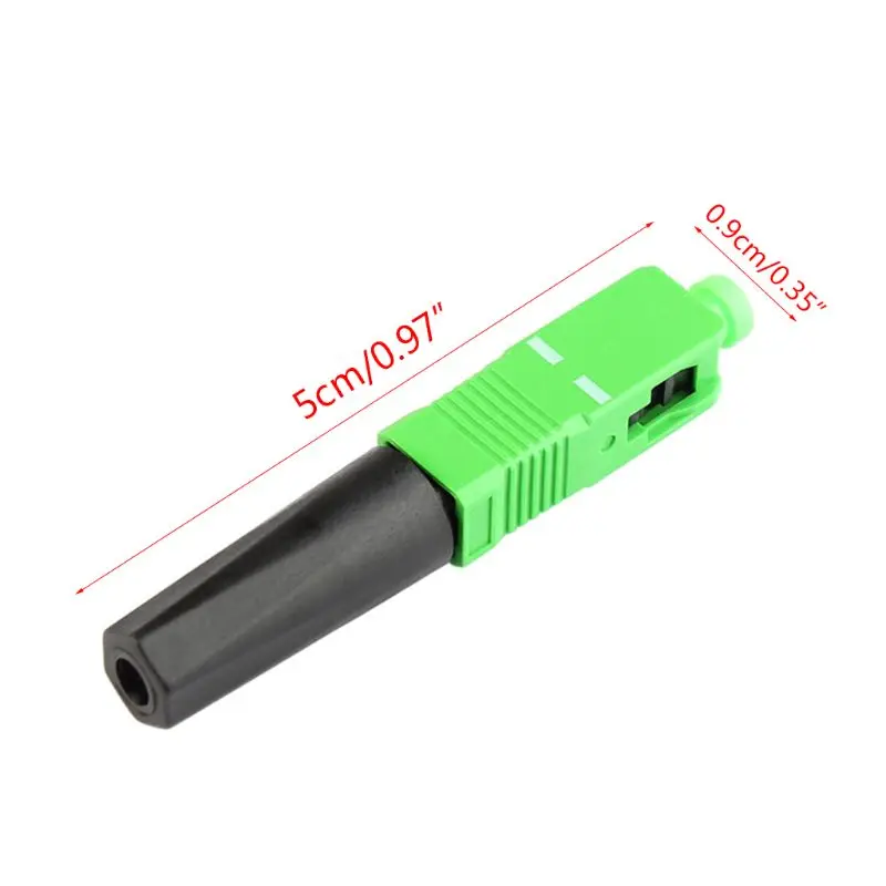 

100pcs FTTH SC APC Fast Connector Single-mode Fiber Optic SC UPC Fiber Optic Quick Connector Fast Straight Tail Adapter