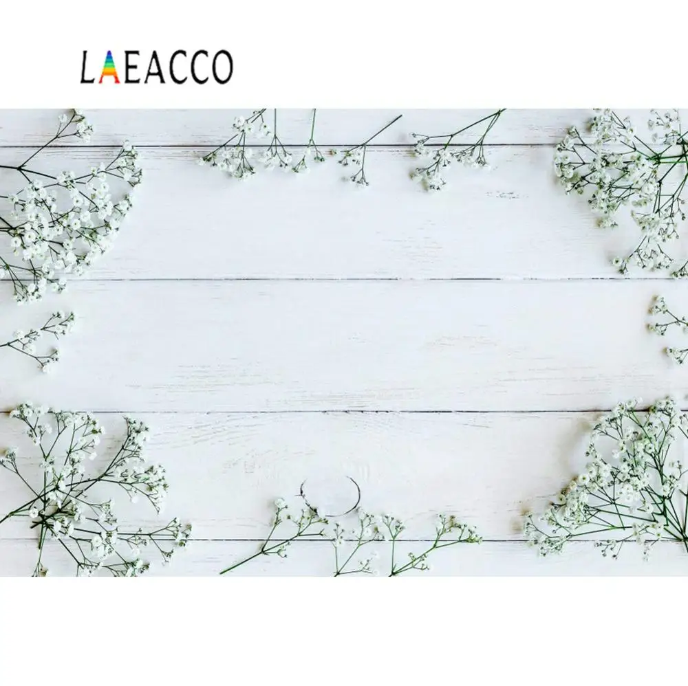 Laeacco серый фон для фотосъемки деревянная доска весенние цветы кисточка лепесток