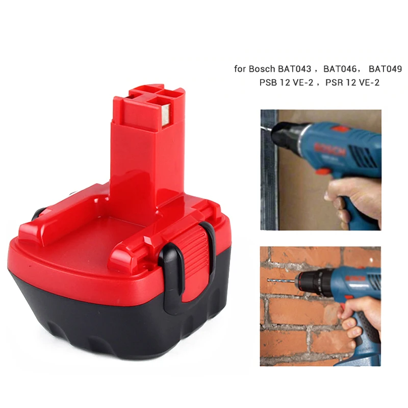 Ni MH Аккумулятор для Bosch 12 В 6800 мА/ч дрель GSR GSB 26073 PSB BAT043 BAT045 BTA120 35430 |Перезаряжаемые