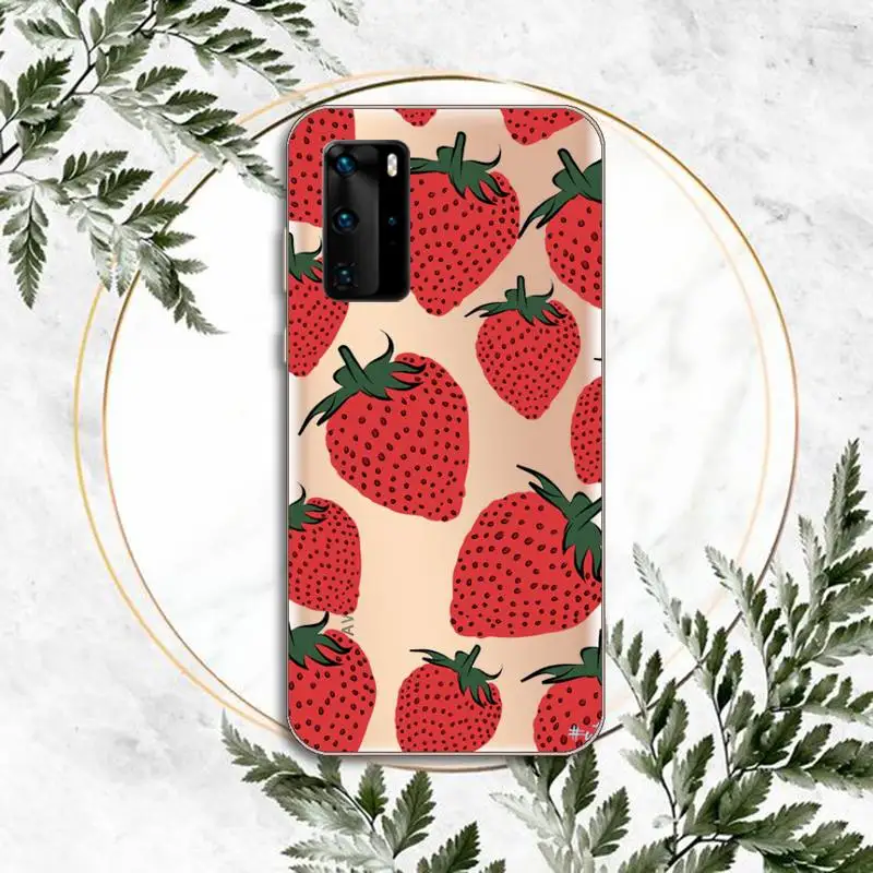 

Fruit cartoon food Phone Case Transparent for Huawei P honor 8 10i 20 30 40 smart 2019