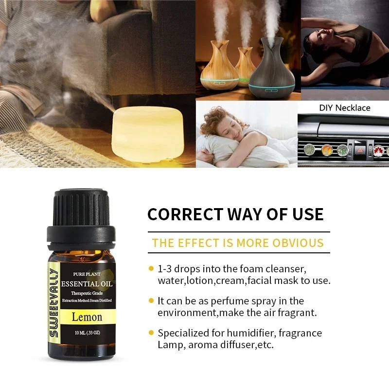 Набор эфирных масел для ароматерапии 10 мл 6 видов|Эфирное масло| |