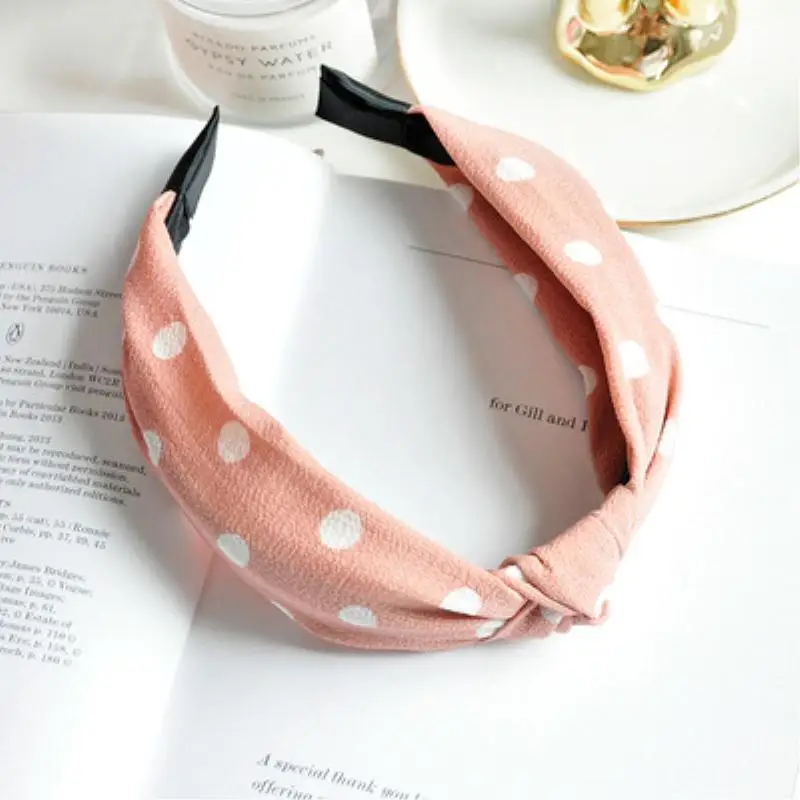 

Fashion Elegant Cross Knot Cloth Art Wide Headbands Stretchy Floral Striped Hair Bands For Women Girls Hair Accessories Headwrap
