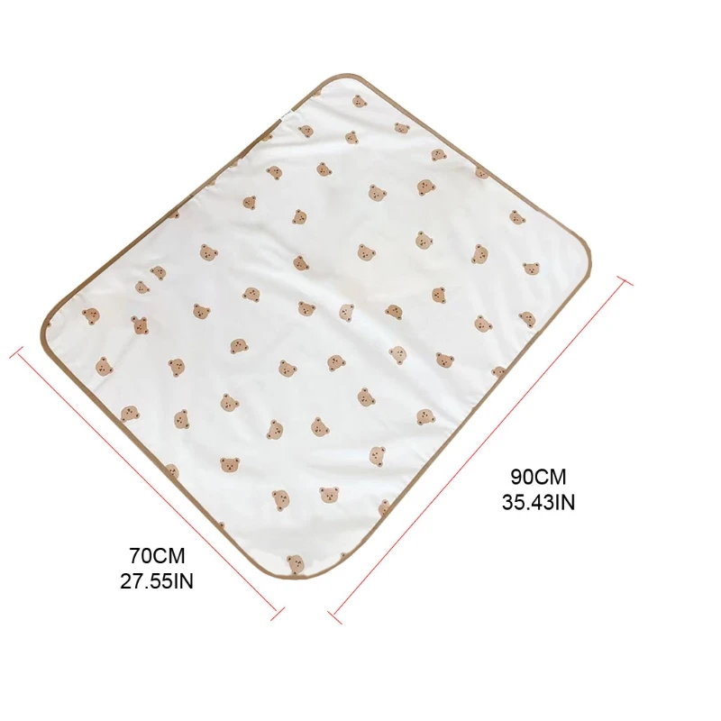 

ReusableBaby Changing Pad Cover Waterproof TPU Changing Mat Breathable Leak Proof Diaper Mattress Infants Floor Play Mat