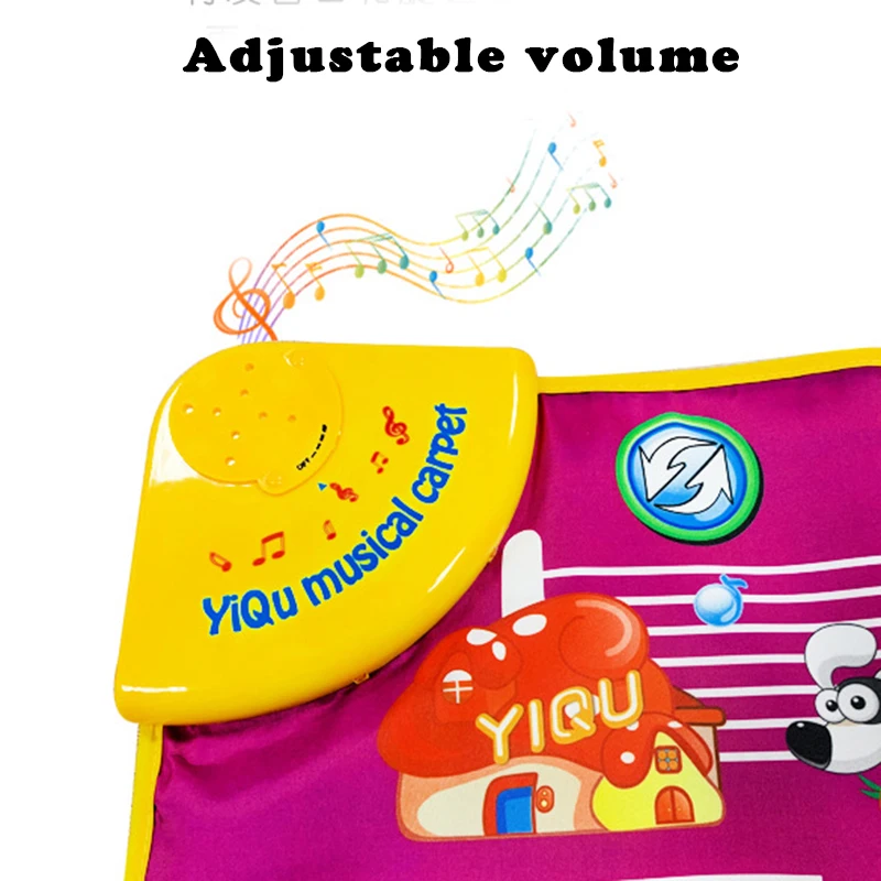 Игровой коврик с клавиатурой пианино танцевальный электронный музыкальный