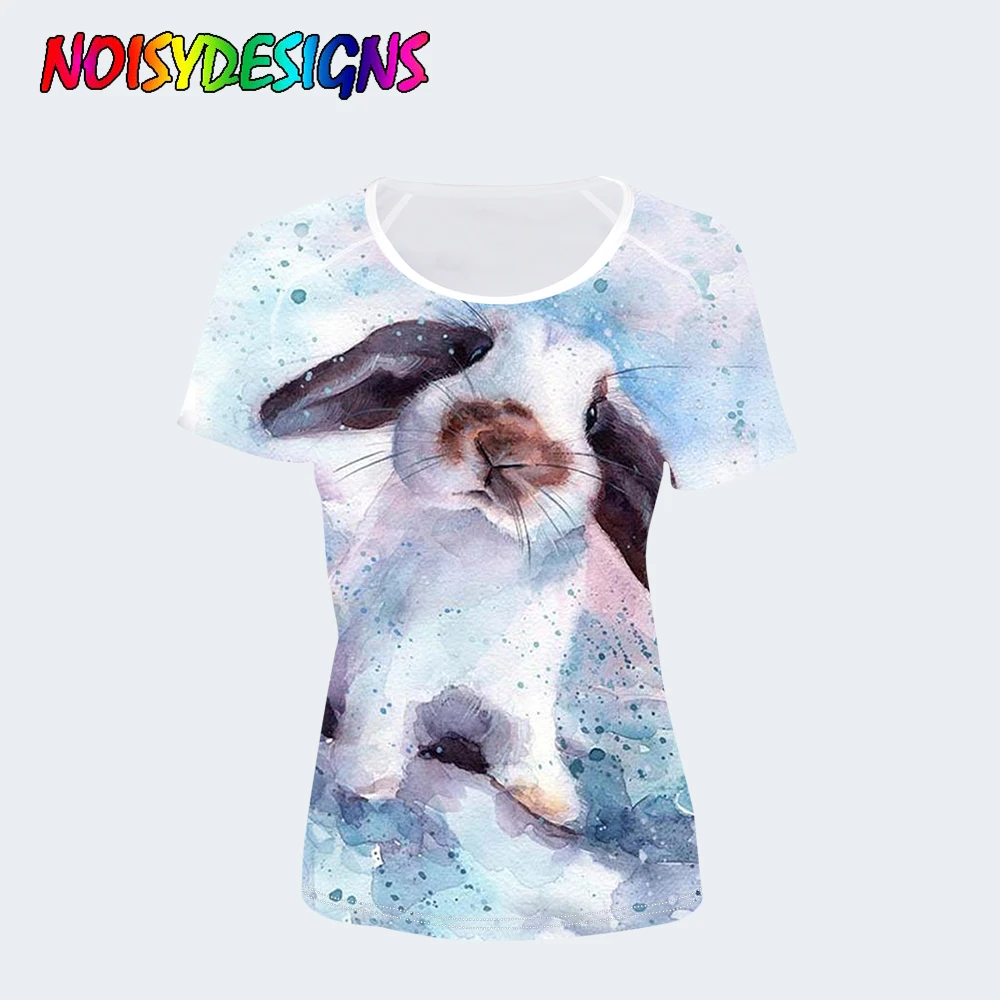 Футболка женская с объемным Кроликом в стиле Харадзюку|Футболки| |