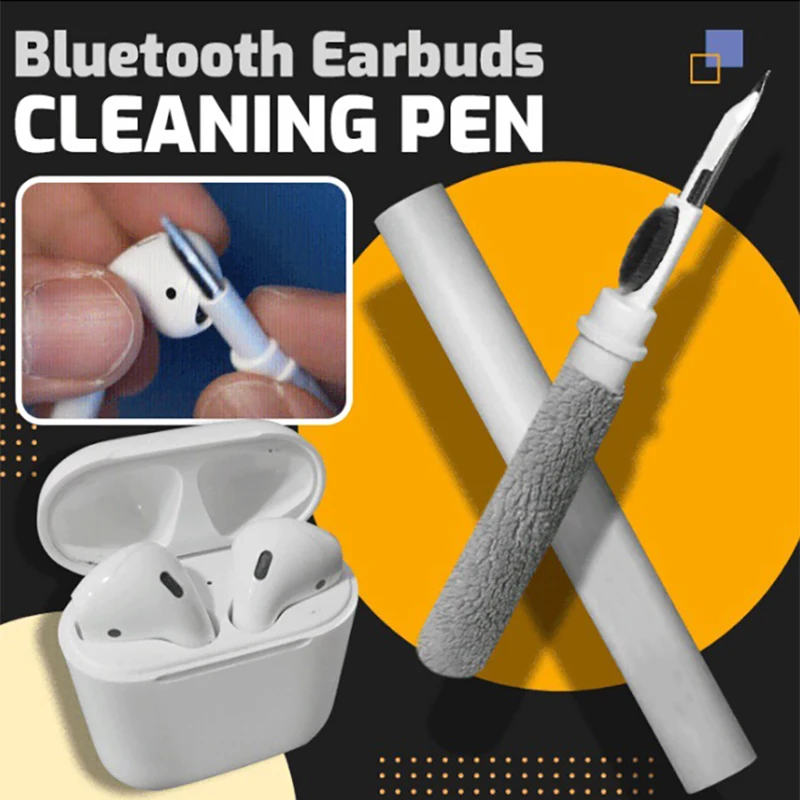 

New Bluetooth Earplug Cleaning Pen Portable Computer Mobile Phone keyboard Cleaning Brush Bluetooth Headset Cleaning Brush pen