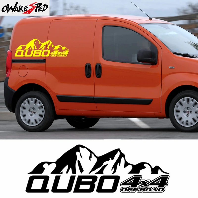 

Гора графика Стайлинг автомобиля дверь боковой декор наклейка для Fiat QUBO Fiorino 4X4 OFF RAOD Авто кузов аксессуары виниловая наклейка