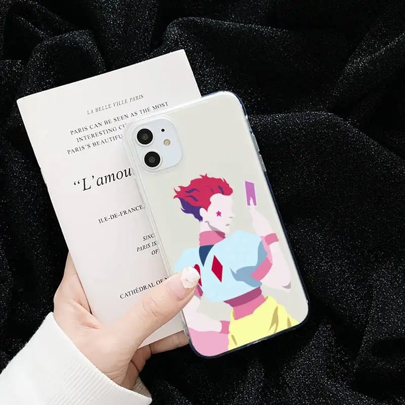 

Hisoka Anime Hunter X hunter Phone Case Transparent for iPhone 6 7 8 11 12 s mini pro X XS XR MAX Plus cover funda shell