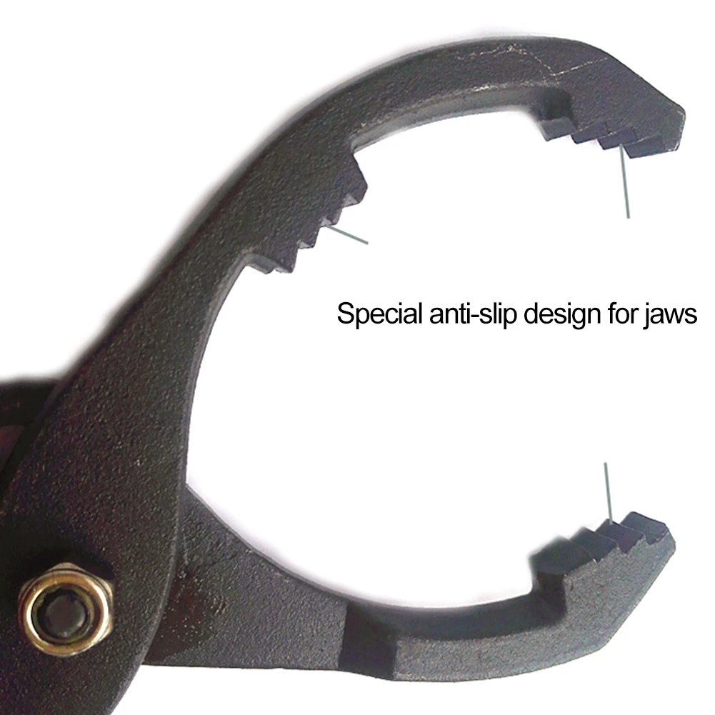 

10 Inch Disassembly Spanner Oil Filter Pliers Replacement Car Repair Hand Removal Tool 50-100mm Multifunction Adjustable Wrench