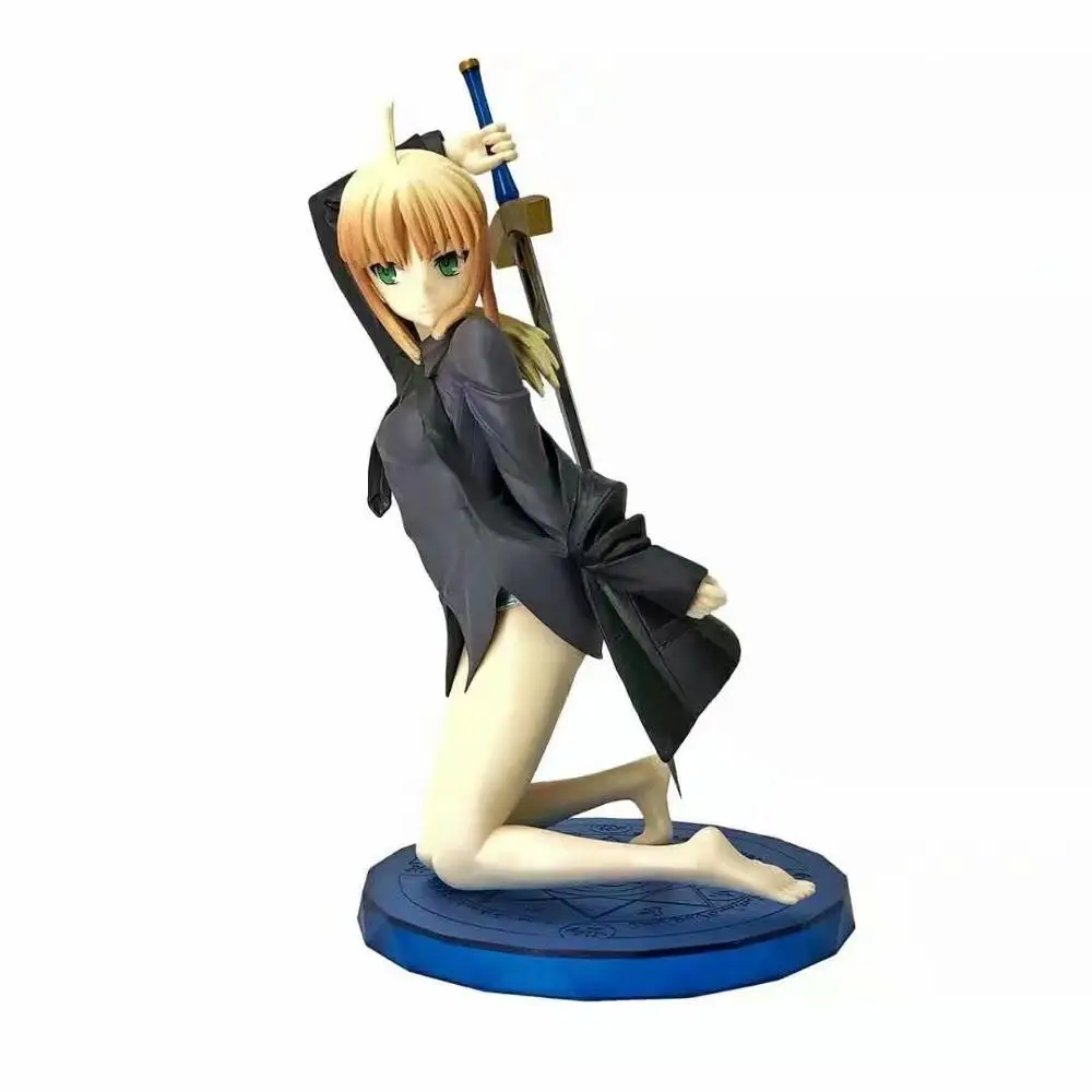 Fate Grand Order, 24 см, саблей, война Святого Грааля, FATE stay night, ПВХ фигурки, игрушки, Аниме фигурки, игрушки для детей