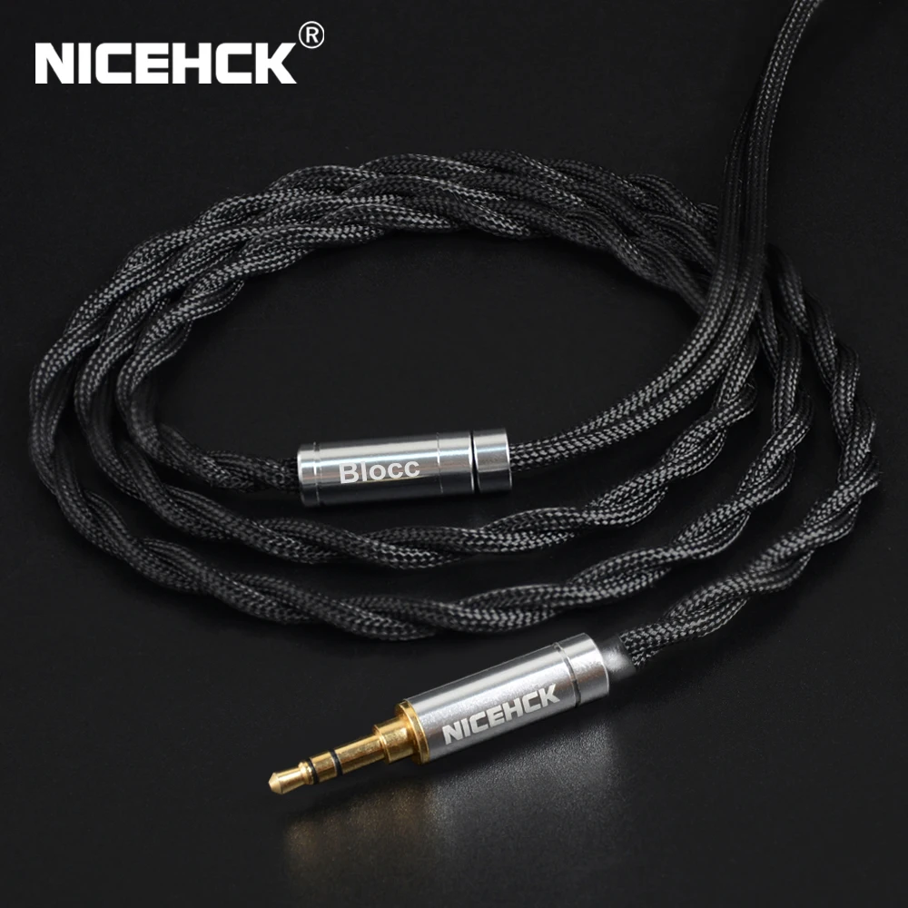 NiceHCK Blocc 5N UPOCC OCC Copper Litz 3 5/2 5/4 4 мм MMCX/0 78 мм/QDC 2Pin для M1 Pro KXXS ST 10S ZSX CIEM F3/NX7 MK3 LZ