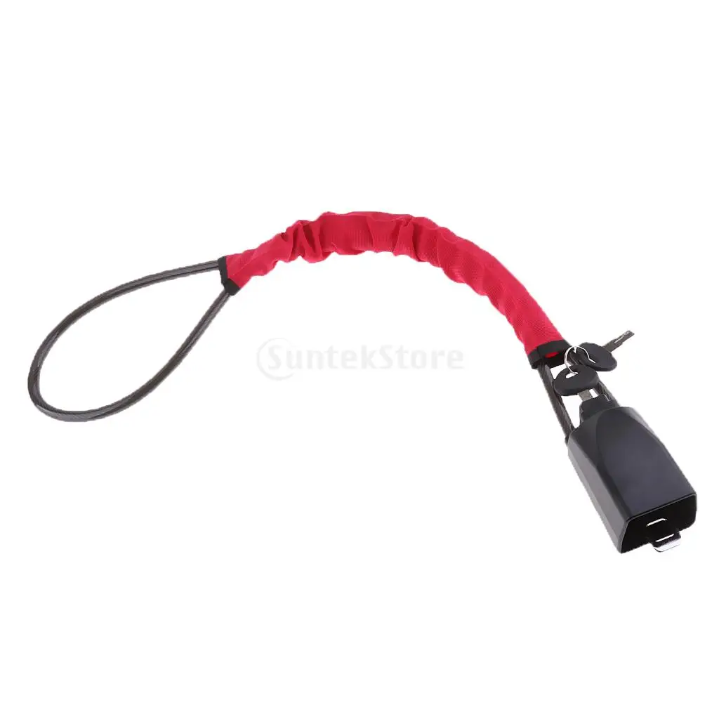 

1 Pcs Universal Vehicle Thicken Soft Steel Anti-theft Locking Strap Black