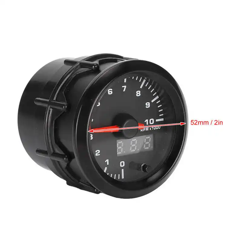Автомобильный спидометр 52 мм/2 дюйма 7 ярких светодиосветодиодный автоматический