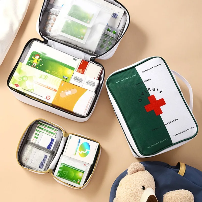 

Large Capacity Medicine Box Thickened Home Emergency Kit First Aid Kit Travel Camping Medicine Cabinet Storage Bag Pill Case