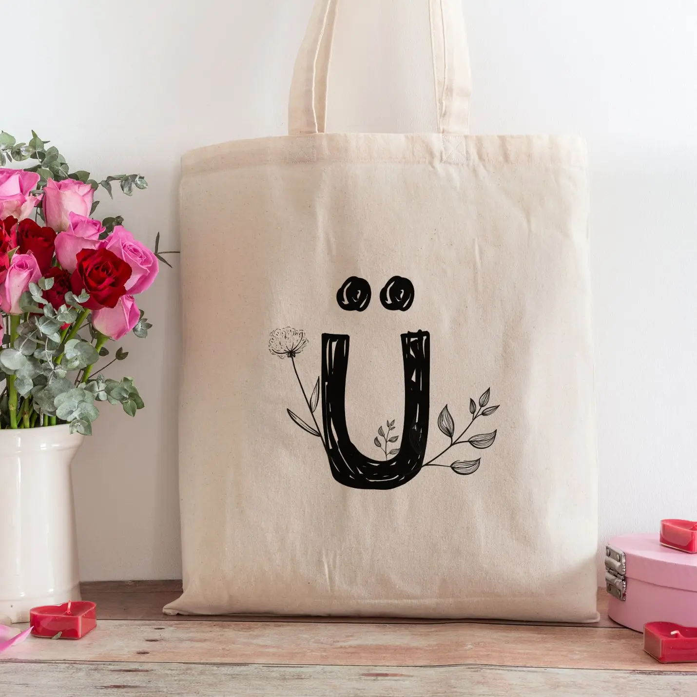 

Letter Design Shopping Beach Tote Bag