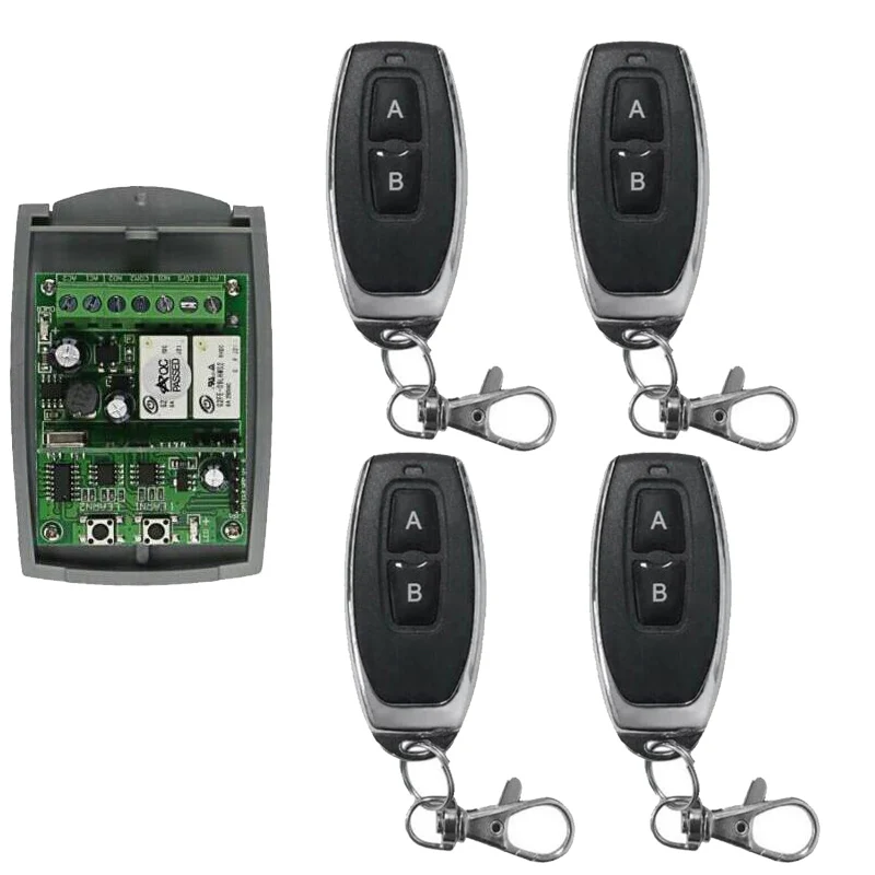 

DC 12V 24V 36V 10A relay 2CH RF Wireless Remote Control switch learning code Universal lighting 315/433mhz