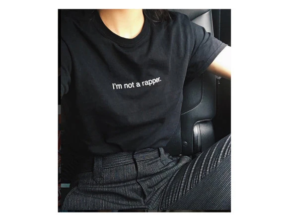 Новое поступление модная футболка унисекс с надписью i m not a rapper