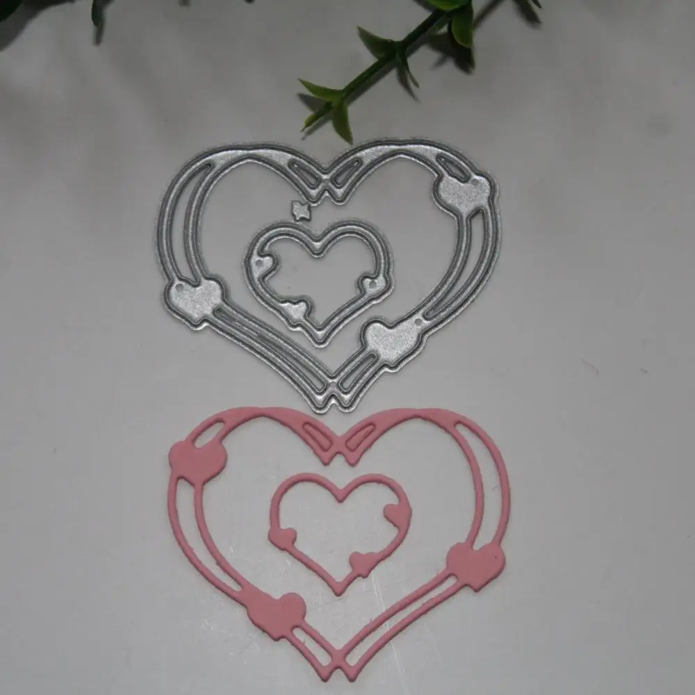 Любовь Сердце формы металлические режущие штампы Трафаретный Скрапбукинг