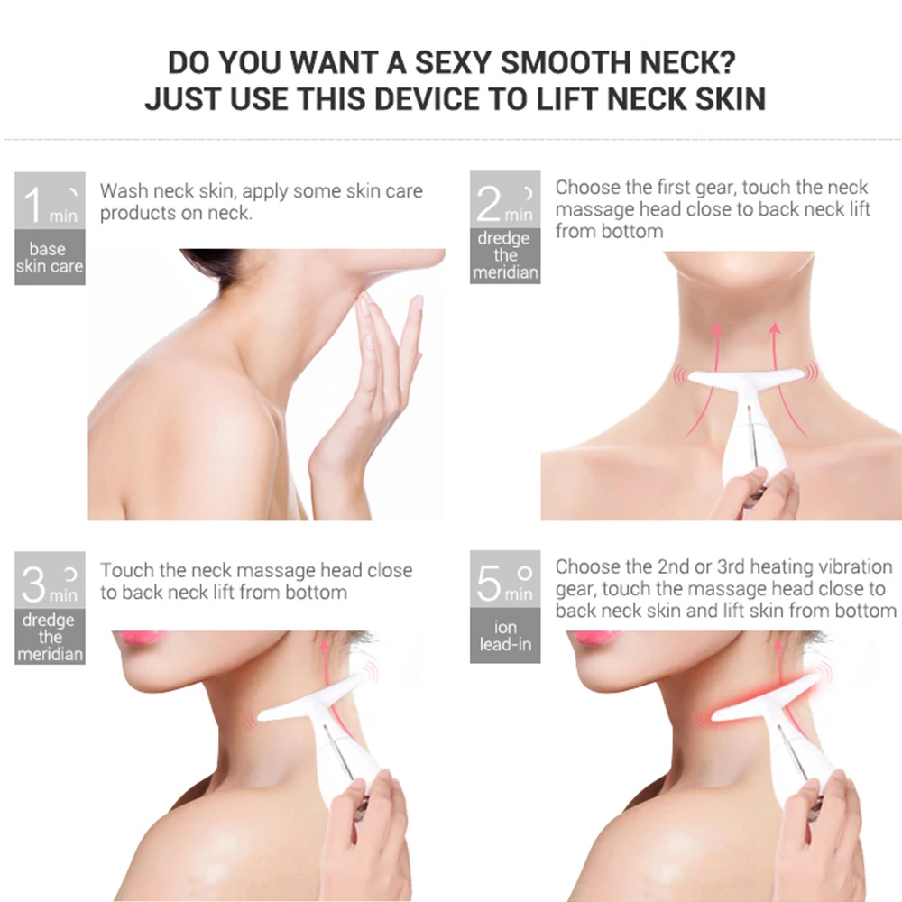 Перезаряжаемое устройство против морщин для лица массаж лифтинг омолаживающий