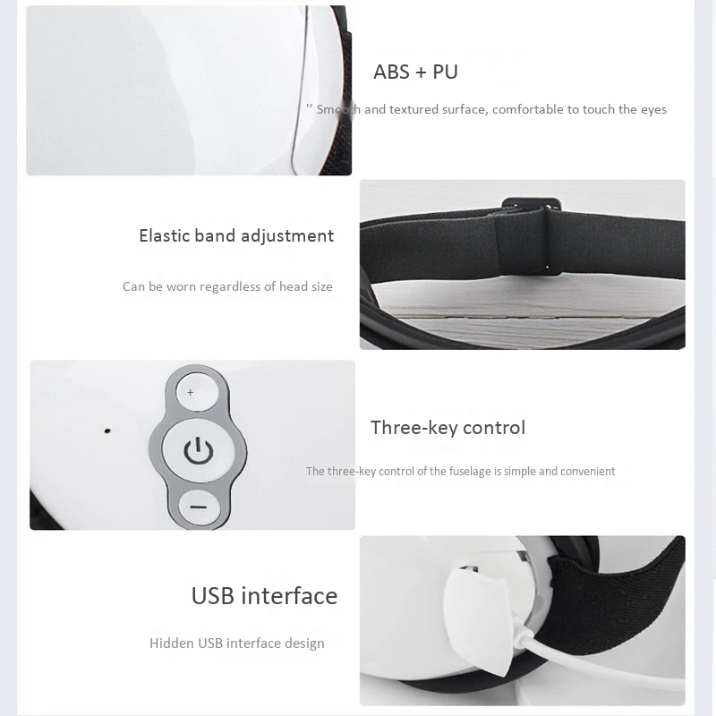 

Eye Massager Airbag Massage Hot Compress Eye Care to Relieve Fatigue Stress Goggles