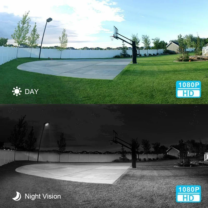 

Wireless WiFi 1080P Solar Battery Powered IP Security Camera With Motion Sensor Floodlight Outdoor, Night Vision, Motion Alarm