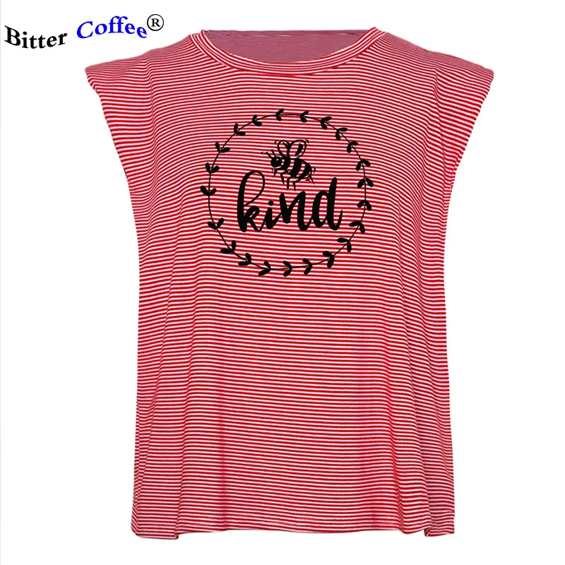 

NEW Kind Bee Printing Women T Shirt Sleeveless Sexy Round Neck Summer Tshirt Causal Tops Tee Shirt Femme Plus Size