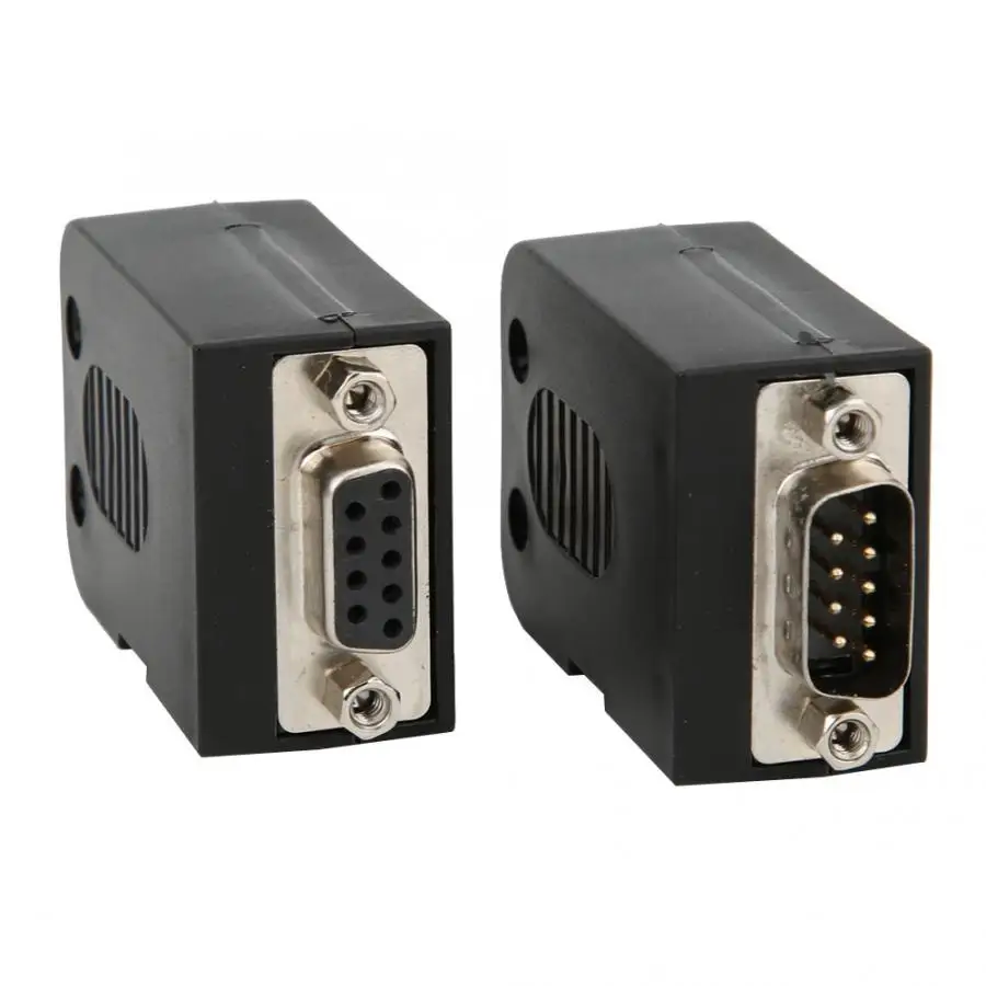 Conectores 2 шт. DB9 9Pin винт последовательный разъем для подключения терминала Мужской
